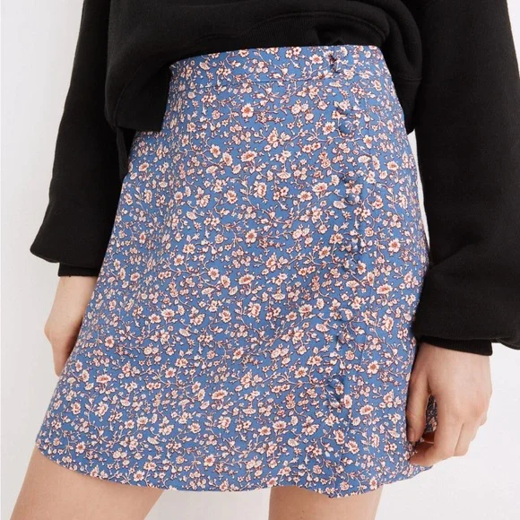 Madewell Floral Mini Skirt - Picture 1 of 4
